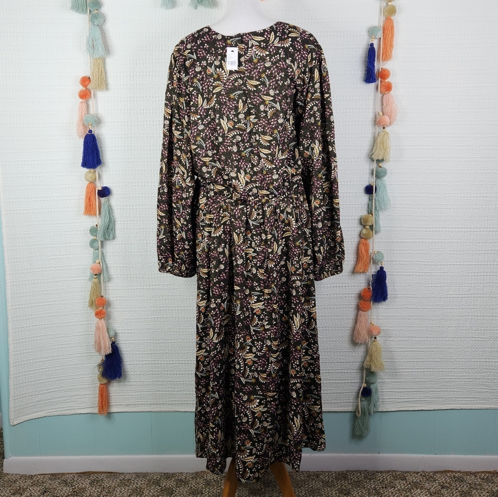 Lane Bryant Faux-Surplice Midi Dress - Picture 5 of 9